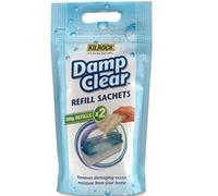 Damp Clear Moisture Trap Refill Crystals 2 x 500g Sachets (1kg Total) High Absorbency Dehumidifier Refills for Moisture Traps Long Lasting Damp Control