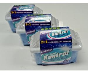 Damp Kontrol Mini Disposable Moisture Trap Lavender 3 x 100g Caravan Motorhome