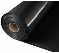 Damp Proof Membrane Black Polythene Sheeting Roll DPM B2C 4m Wide 300MU Various Lengths 1m - 25m (25 Metre)