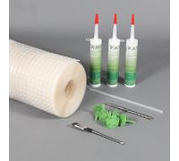 Damp Proof Membrane Complete Kit 1 X 10 Metre Plus Dpc Cream