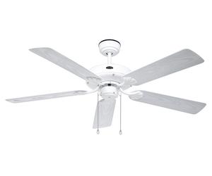 Damp Room Fan Classic Outdoor Ceiling fan Splash Water Proof White IPX4 3 Speed