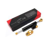 Damper Directional Motorcycle Accessories Universal Adjustable Steering Damper Stabilizer Conversion Buffer Bracket Kit(Black YELLOW)