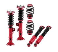 Damper For BMW 3 Series E36 24 Ways Adjustable Suspension Struts Shock Absorber Coilovers With Adjustable Damper Shock Absorber(Red)