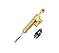 Damper Stabilizer For BMW Universal Motorcycle Damper Motorcycle Adjustable Steering Damper Stabilizer Linear Reversed Safe Control CNC Steering Damper(Gold)