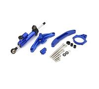 Damper Stabilizer For FZ1 For FAZER 2006-2010 2011 2012 2013 2014 2015 Steering Damper Bracket Set Stabilizer Linear Dampers Mounting Support(Blue Kit)