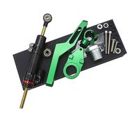 Damper Stabilizer For ZX6R 2009-2016 2017 2018 2019 2020 2022 CNC Adjustable Motorcycle Linear Reversed Steering Damper With Bracket Support Steering Damper(Green Set)