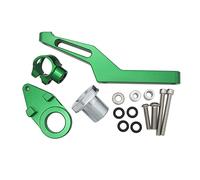 Damper Stabilizer For ZX6R 2009-2016 2017 2018 2019 2020 2022 CNC Adjustable Motorcycle Linear Reversed Steering Damper With Bracket Support(Green support)