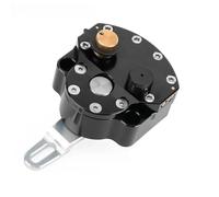 Damper Stabilizer Motorcycle Accessories Universal Adjustable Reversed Safety Control Steering Damper Stabilizer Buffer(Type B Black)