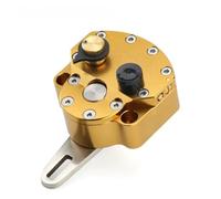 Damper Stabilizer Motorcycle Accessories Universal Adjustable Reversed Safety Control Steering Damper Stabilizer Buffer(Type A YELLOW)