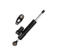 Damper Stabilizer Motorcycle Universal Adjustable Steering 255mm Damper Stabilizer Linear Reversed Safe Control Buffer(Black)