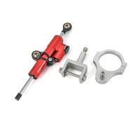 Damper Steering Motorcycle Accessories Steering Stabilizer Damper Bracket Kit For TIGER 900 GT For RALLY For Tiger 850(Red WHITE Set)
