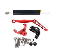 Dampers Stabilizer Steering Modified Titanium Ruler, Damper Bracket, Anti Shake Head Motorbike Steering Damper For Ducati For Monster 950/937 21-24(Black-A)