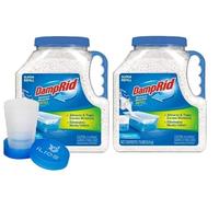 DampRid Moisture Absorber Refill Container 7.5 lb - Fragrance Free Odor and Moisture Absorber for Basements, Closets & Storage Spaces - High-Capacity Humidity Control, 2 Pack - Ilios Packaging