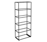 Dams International Flux Metal Modular Shelving Unit 820 x 420 x 2,045 mm Black