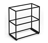 Dams International Flux Metal Modular Shelving Unit 820 x 420 x 845 mm Black