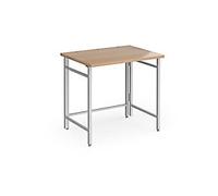 Dams International Fuji Non Height Adjustable Folding Table Rectangular Beech 800 (W) x 600 (D) x 740 (H) mm Wood