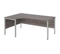 Dams International Left Hand Ergonomic Desk MB18ELSGO 1,800 x 1,200 x 725 mm