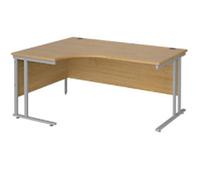 Dams International Left Hand Ergonomic Desk MC16ELSO 1,600 x 1,200 x 725 x 800 - 990 mm