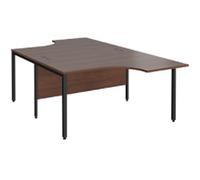 Dams International Maestro 25 Back to Back Desk Walnut H-Frame 1,400 (W) x 2,000 (D) x 725 (H) mm Wood