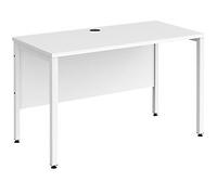 Dams International Maestro 25 Bench Desk White Oak H-Frame 1,200 (W) x 600 (D) x 725 (H) mm Wood