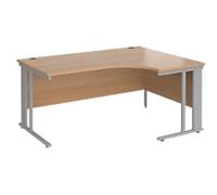 Dams International Maestro 25 Right Hand Corner Desk Beech Cantilever 1,600 (W) x 1,200 (D) x 725 (H) mm Wood