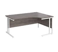 Dams International Maestro 25 Right Hand Corner Desk Grey Oak Cantilever 1,600 (W) x 1,200 (D) x 725 (H) mm Wood