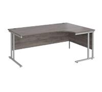 Dams International Maestro 25 Right Hand Corner Desk Grey Oak Cantilever 1,800 (W) x 1,200 (D) x 725 (H) mm Wood
