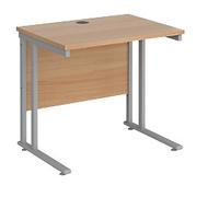 Dams International Maestro 25 Straight Desk Beech Cantilever 800 (W) x 600 (D) x 725 (H) mm Wood