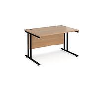 Dams International Maestro 25 Straight Desk Rectangular Beech Cantilever 1,200 (W) x 800 (D) x 725 (H) mm Wood