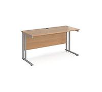 Dams International Maestro 25 Straight Desk Rectangular Beech Cantilever 1,400 (W) x 600 (D) x 725 (H) mm Wood
