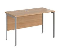 Dams International Maestro 25 Straight Desk Rectangular Beech H-Frame 1,200 (W) x 600 (D) x 725 (H) mm Wood