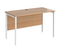 Dams International Maestro 25 Straight Desk Rectangular Beech H-Frame 1,200 (W) x 600 (D) x 725 (H) mm Wood