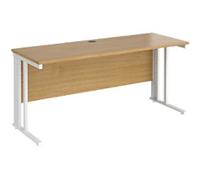 Dams International Maestro 25 Straight Desk Rectangular Oak Cantilever 1,600 (W) x 600 (D) x 725 (H) mm Wood