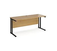 Dams International Maestro 25 Straight Desk Rectangular Oak Cantilever 1,600 (W) x 600 (D) x 725 (H) mm Wood