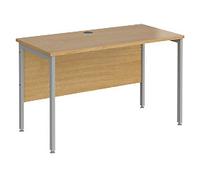 Dams International Maestro 25 Straight Desk Rectangular Oak H-Frame 1,200 (W) x 600 (D) x 725 (H) mm Wood