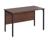Dams International Maestro 25 Straight Desk Rectangular Walnut H-Frame 1,200 (W) x 600 (D) x 725 (H) mm Wood