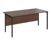 Dams International Maestro 25 Straight Desk Rectangular Walnut H-Frame 1,600 (W) x 800 (D) x 725 (H) mm Wood