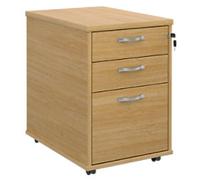 Dams International Mobile Pedestal MFC (Melamine Faced Chipboard) Lockable 426 x 600 x 630 mm Brown