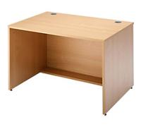 Dams International Rectangular Modular Straight Base Unit with Beech Coloured Melamine Top Denver 1200 x 800 x 742mm