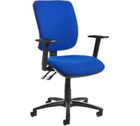 Dams International Senza Operator Chair Height-Adjustable Armrest Blue 670 x 650 x 1,100 mm