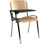 Dams International Taurus Meeting Chair Fixed Armrest Beech 590 x 540 x 810 mm