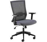 Dams International Travis Operator Chair Height-Adjustable Armrest Grey 640 x 600 x 1,090 mm