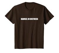 Damsel in Distress T-Shirt, Kids, Brown, 4 Years