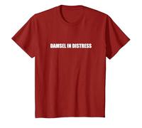 Damsel in Distress T-Shirt, Kids, Cranberry, 8 Years