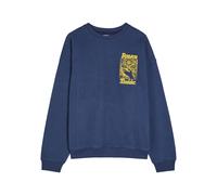 Damson Madder Daily Rituals Printed Cotton Sweatshirt - Navy - 10 (UK10 / S)