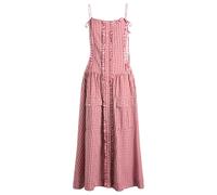 Damson Madder Women's Faith Midi Dress Red/Ecru