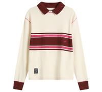 Damson Madder Women's Olina Placement Stripe Rugby Shirt Ecru