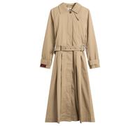 Damson Madder Women's Sofia Pleated Trench Coat Stone UK 12