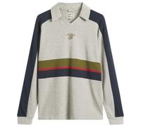 Damson Madder Women's Verity V-Neck Rugby Shirt Grey