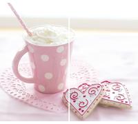 DAMU Hob Cover 2-Piece 2 x 30 x 52 cm Ceramic Hob Glass Chopping Plate Pink